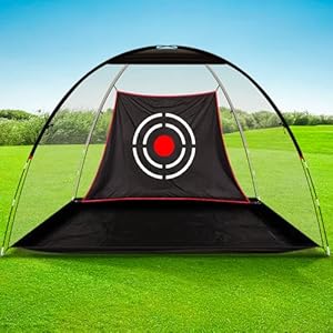 Golf Hitting Practice Nets for Backyard Driving Heavy Duty Men Real Indoor Golf Balls Hitting Pitching Driving Nets for Indoor Outdoor Garage Use Golfing Swing Training Impact Cage 12X7X6 10X7X6 FT