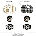 Big Dot of Happiness Adult 60th Birthday - Gold - Birthday Party Centerpiece Sticks - Table Toppers - Set of 15