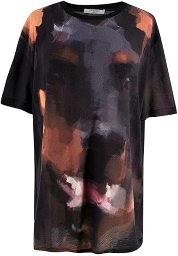 Givenchy Dobermann Multicolor Algodón Estampado Camiseta de Manga Corta de Segunda Mano