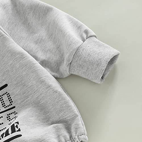 Lamuusaa Newborn Baby Girl Boy Outfits Funny Sayings Sweatshirt Romper One Piece Bodysuit Oversized Fall Clothes #TOP3