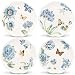 Lenox Butterfly Meadow Assorted Blue Dessert Plates, Set of 4