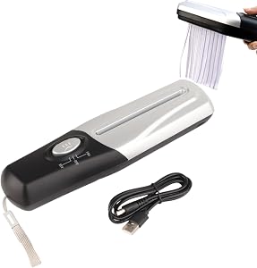 Portable Paper Shredder, Handheld Electric USB Mini Shredder for Home Office with Strip Cut, Compact Document Cutter for Bills Receipts Small Spaces Saving for Home Workers Students Remote Offices
