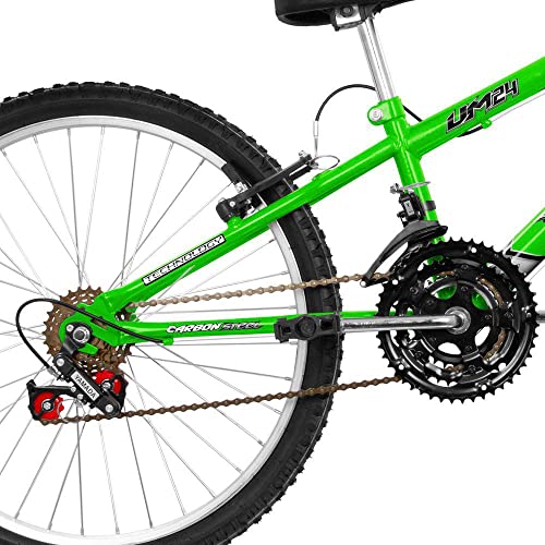 ULTRA BIKE Bicicleta Bikes Rebaixada Aro 24 – 18 Marchas Verde Kw