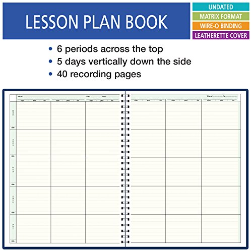 6 Period Teacher Lesson Plan; Days Vertically Down The Side (W202) #TOP1