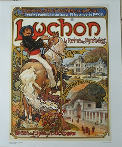 Poster Alphonse Mucha Chemin De Fer Orléans de collection vintage format 42x53 cm