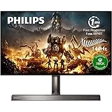 PHILIPS Momentum 279M1RV 27" HDR 600 Gaming Monitor with Nano IPS, 4K @ 120Hz (PC up to 144Hz), 1 ms, USB-C PD 65 Watts, NVIDIA G-SYNC/Gaming Console Compatible, Ambiglow, 4Yr Advance Replacement