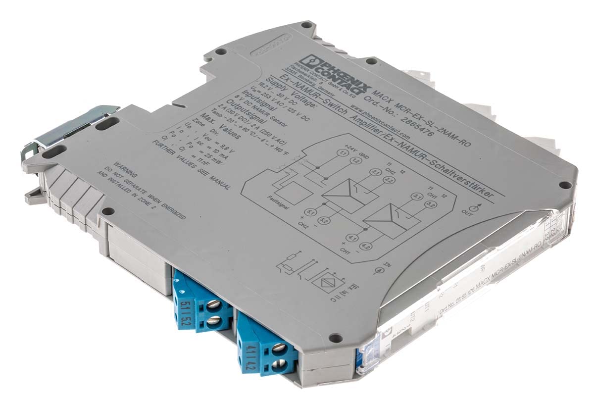 Phoenix Contact 3RS7006 Signalwandler, Isolationsverstärker 19.2 → 30V dc, NAMUR-Sensor, Schalter/Relais