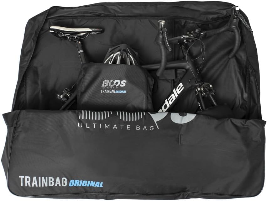 Buds-Sports US - Trainbag | Bike Travel Bag | Remove Both Wheels only | Optimal and Safe Bike Travel case for All Type of Bikes | Car Train Bus (ORIGINAL - PE600D - NOT PADDED)