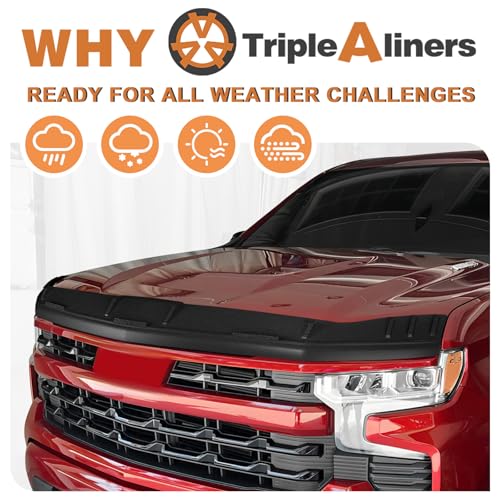 Image of TripleAliners Hood Bug Deflector Protector for 2019+ Chevy Silverado 1500