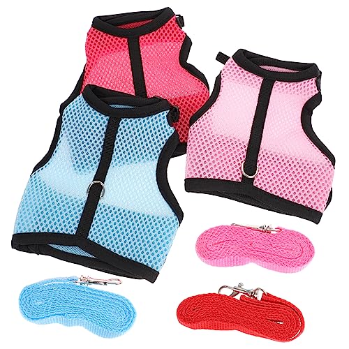 Mipcase Pet Harness Leash Set Rabbit Harness Leash for Rabbit Ferret Guinea Pig Rat Stylish Outfit for Outdoor Activities