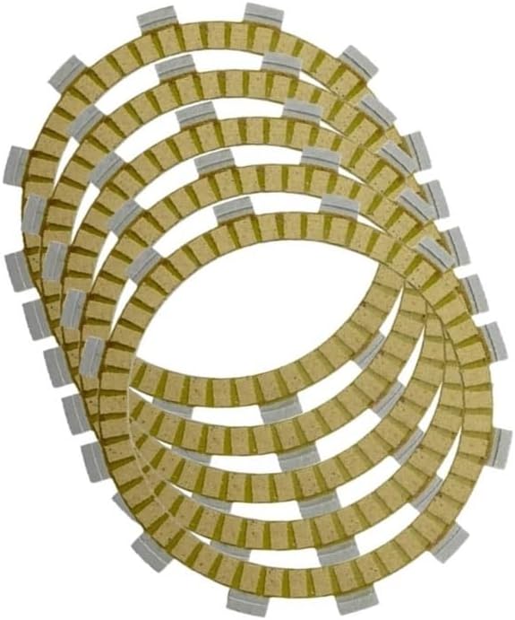 5Pc Motorcycle Friction Clutch Disc Plates Fit For XVS125 00-04 IT250 1980 XVS250 250 2002-2007