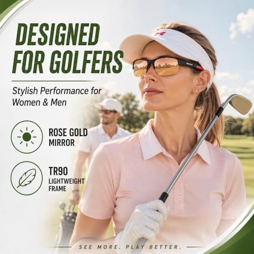 Image of maivnz Golf Sunglasses for Men Women, Golf Ball Finder Glasses, UV400