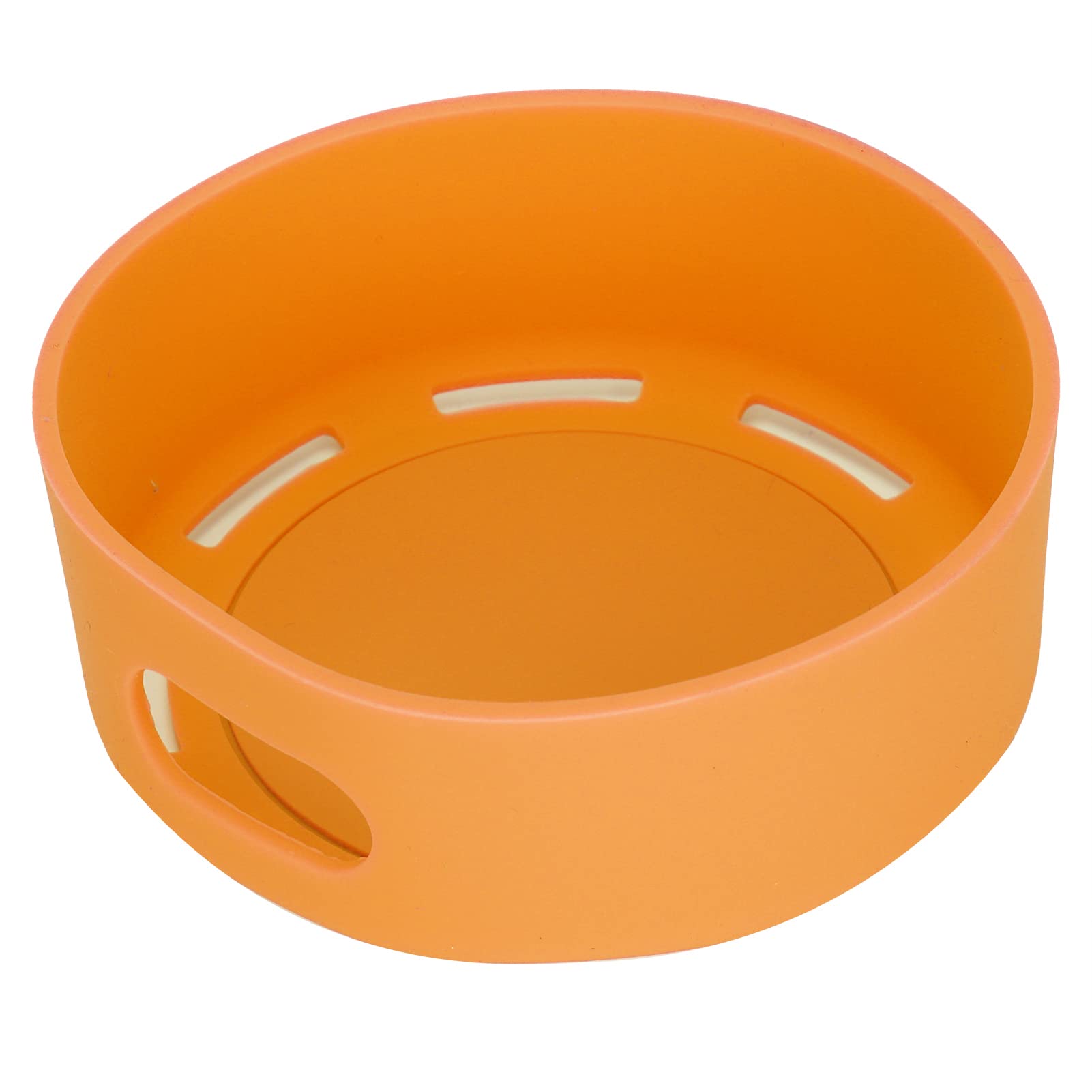 Funda de Silicona para Altavoz Dot 4, Funda Protectora Portátil a Prueba de Golpes, de Silicona Flexible Duradera para Cocina y Dormitorio, Antideslizante (Naranja)