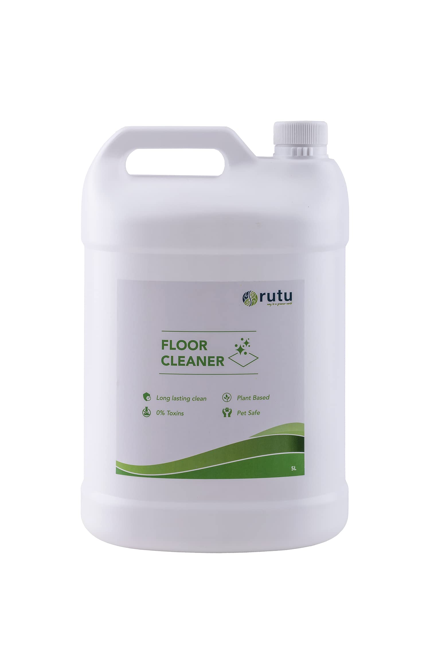 Rutu Floor Cleaner, 5L | Pet Safe, Plant Based, 0% Toxins, Long Lasting Clean | Bio-degradable Formulation, Sulphate and Phosphate Free, pH Balanced (Super Saver Pack) (B0BTW1B8QQ) Amazon Price History, Amazon Price Tracker