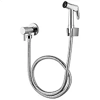 Ducha Higiênica Banheiro Lavabo Completa em Metal Cromado SOFTINOX 1/4 de Volta – Gatilho em Metal, Mangueira 1,20m, Acabamento Moderno e Alta Durabilidade