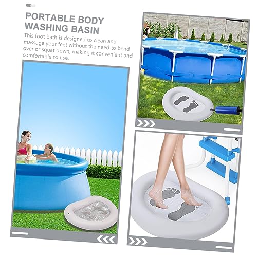 Set inflable de spa para pies con masaje y soporte antideslizante miniatura 2