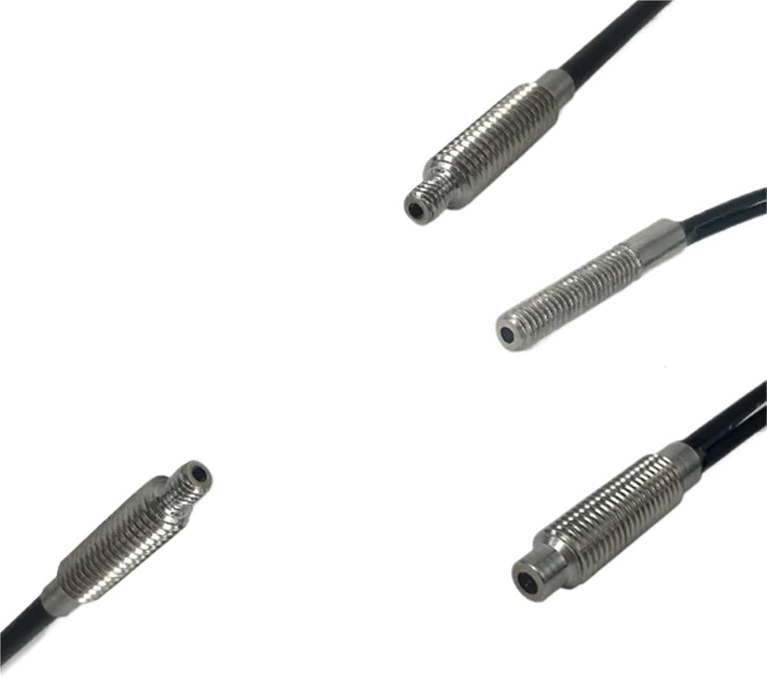 1pcs M3 M4 M6 Through-beam Reflective Fiber Units Optical Fiber Sensor 1m 2m cable Fiber optic head for optical fiber sensor(FND-M402-E)