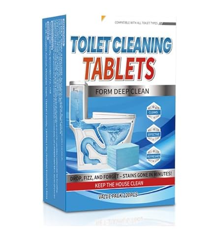 NiTa HyHy Toilet Bowl Cleaner Tablets, Deep Clean Formula, 120