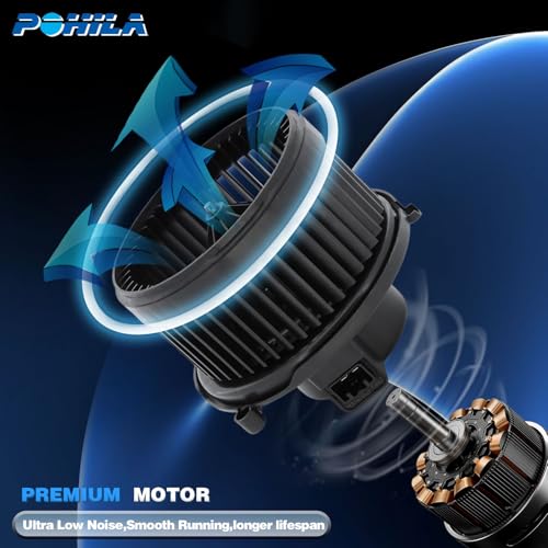 Image of AC Blower Motor with Fan Fit for 2006-2017 Chevy Equinox, 2012-2015 Captiva Sport, 2010-2017 GMC Terrain, 2006-2009 Pontiac Torrent, 2008-2010 Saturn Vue, HVAC Heater Blower Motor, 700211
