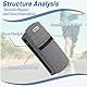 1 Stück Sportarmband Handy Armband Joggen Universal Handyhalter Joggen 26,9–29,9 Cm Armumfang Armband Handyhalterung mit Kopfhörerloch, Passend für Alle Handys zum Radfahren,Fitness-Schwarz(grau)