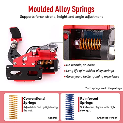 Image of Aikeec 64 Bit Usb Handbrake With Clamp For Pc Windows Sim Racing Games G25 G27 G29 T500 Fanatecosw Dirt Rally With Handle Grip