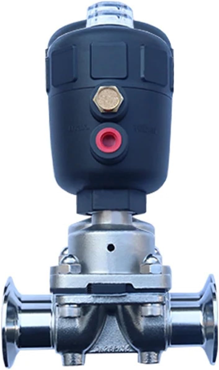 DN10 Ф12.7 Sanitary Pneumatic Diaphragm Valve Quick Release Double Plastic Head