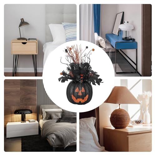 Figurines de citrouilles noires polyvalentes pour une ambiance moderne - 5