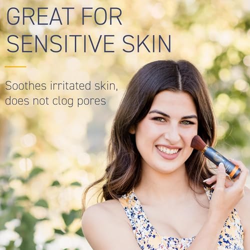 Image of Brush On Block New Formula SPF 30 Mineral Powder Sunscreen, Touch of Tan, Refillable, Broad Spectrum, Water Resistant Face Protection, For All Skin Types, Subtle Hint of Color, Reef Friendly