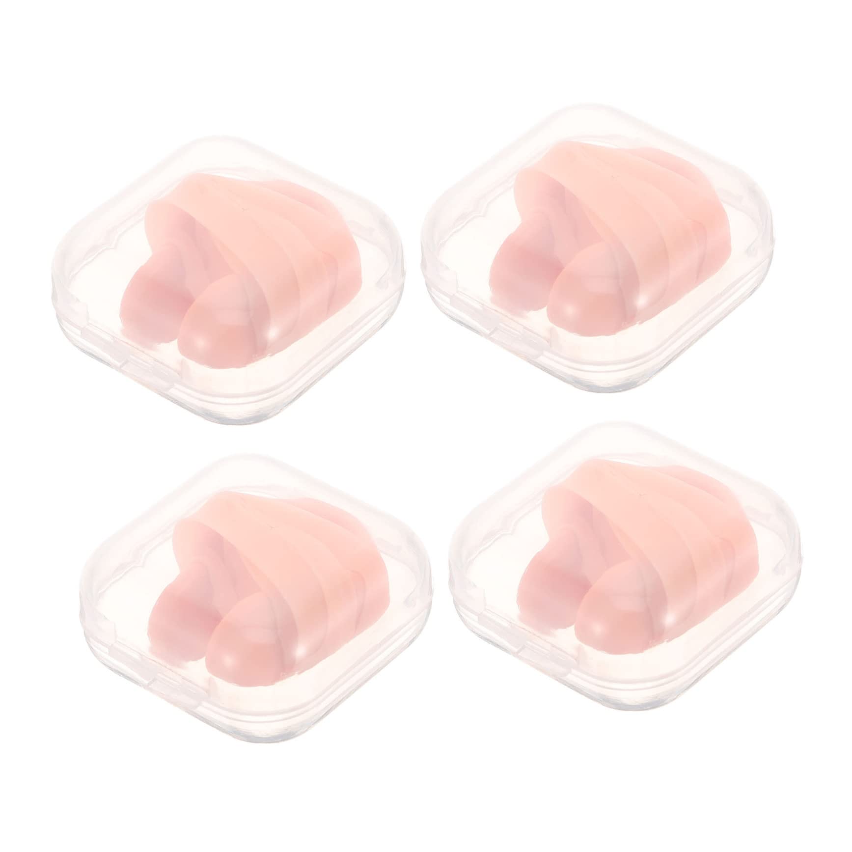 BESPORTBLE Nasal Splint for Swimming 4pcs Silicone Nose Clips Comfortable Durable for Kids Adults