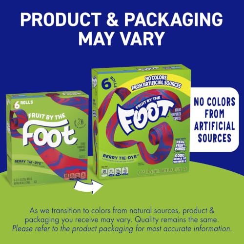 Fruit by the Foot Berry Tie-Dye Fruit Snacks, 6 ct, 4.5 oz, 8 Pack - image 3