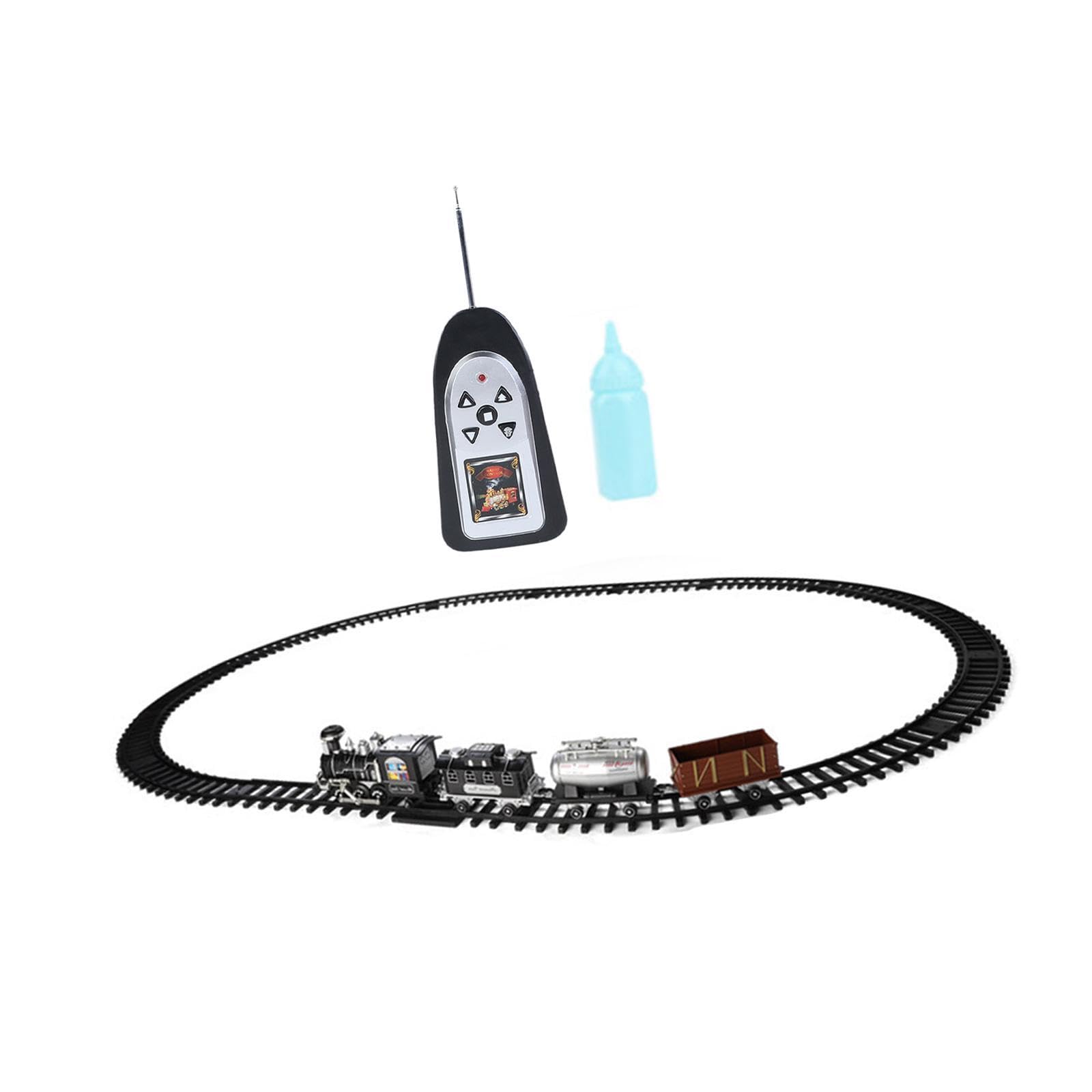 Tren de Juguete para Niños, Tren Teledirigido con Luces Y Sonidos, Locomotora de, Tren Eléctrico con Vías para Niñas Y Niños.