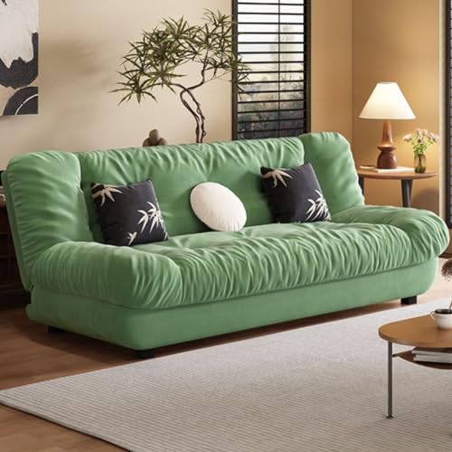 WEIDPHL Sofá Cama Futón, Sofá De Dos Plazas Y Sofá Cama, Sofá De Dos Plazas Sin Brazos, Sofá Cama Convertible, Sofá Cama para Oficina En Casa, Apartamento, Siesta,Verde