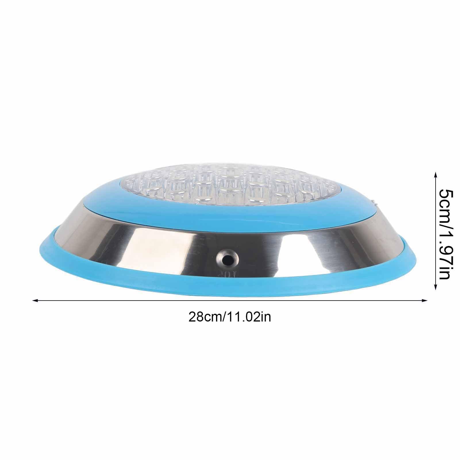 Cocoarm LED-Schwimmbadleuchte, Edelstahl-Unterwasserwandleuchte, AC12 V, IP68, Weißes Licht, 28 cm, Poolbeleuchtung für Hotelschwimmbäder, Aquarien und Teiche (12W)