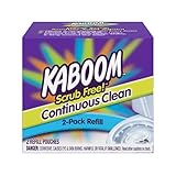Kaboom Scrub Free! Continuous Clean Toilet Cleaning System Refill, 1 Box with 2 Refill Pouches