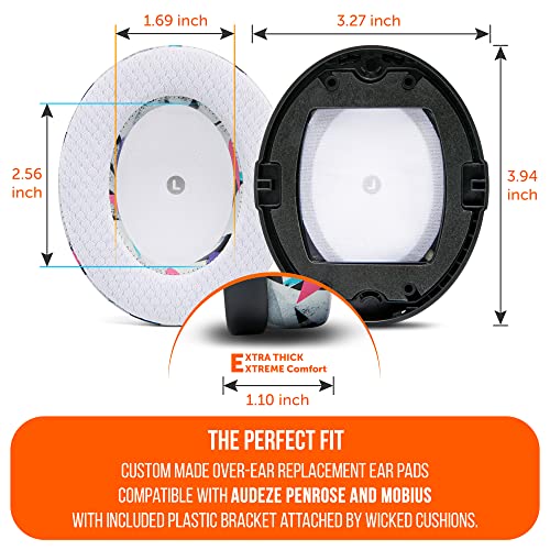 WC FreeZe Penrose, Hybrid Fabric Cooling Gel Replacement Earpads For Audeze Penrose & Mobius, Made by Wicked Cushions - Image 3