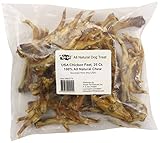 GoGo Pet Products 25 Count USA Chicken Feet for Pets, All Size