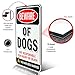 Signs Authority Beware of Dog Sign - Rectangle Dibond Aluminum 11
