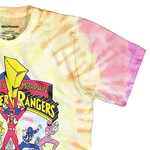 Power Rangers Mighty Morphin Shirt - Tie Dye Mighty Morphin Men's Tie Dye Graphic T-Shirt (Tie Dye, Small) #TOP4