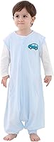 Vista 9 de HOMEAL Saco de dormir, 2t-3t Saco de dormir para niños pequeños con piernas, saco de dormir sin mangas para bebés que caminan temprano