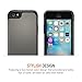 Trianium iPhone SE Case (2016 Edition), [Protak Series] Ultra Protective Bumper Dual Layer + Shock-Absorbing Cover for Apple iPhone SE & iPhone 5S & iPhone 5 - Gunmetal Gray