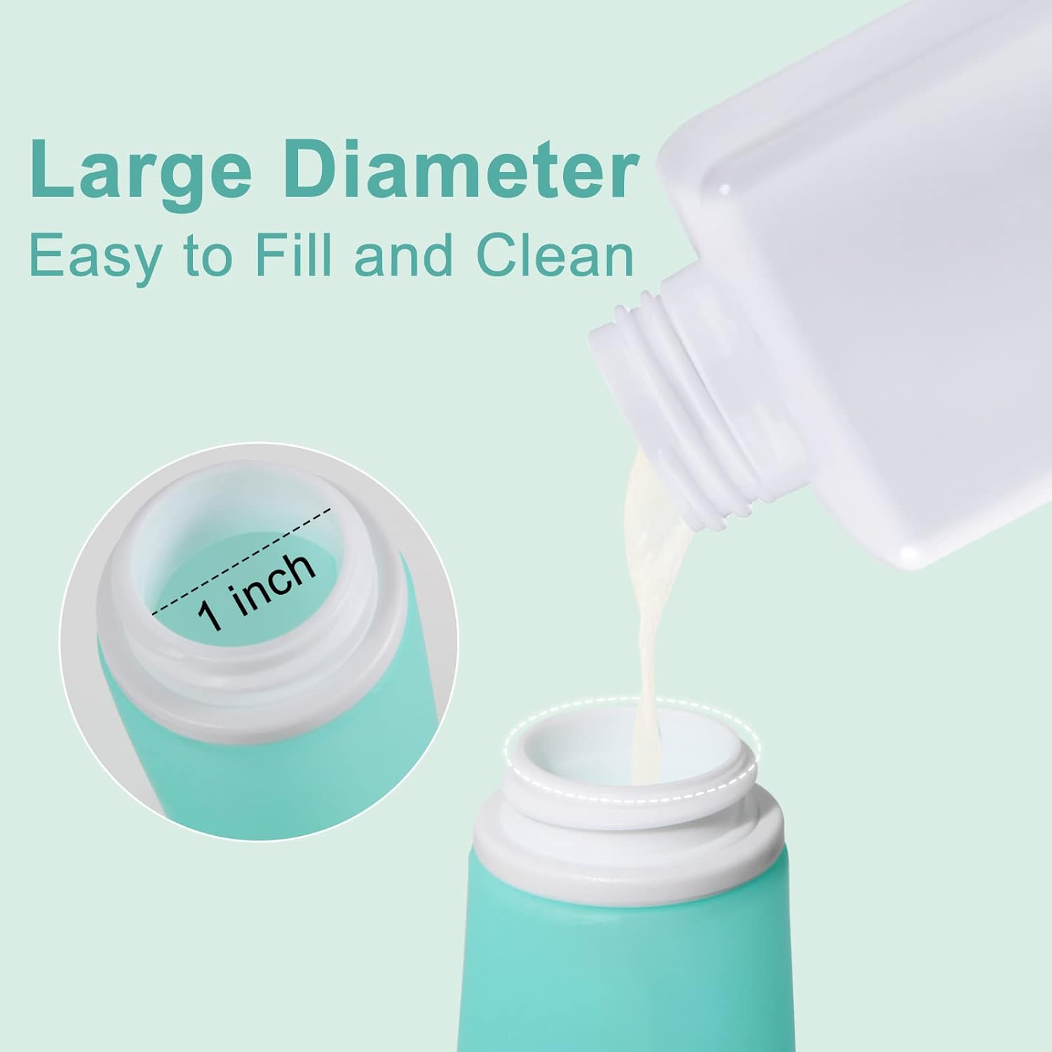 4 Pack Travel Bottles, TSA Approved Containers, Leak-Proof and Refillable Silicone Travel Size Bottles, Suitable for Shampoo, Conditioner, Body Wash, Lotion and Other Toiletries Supplies (3 Ounces) : Beauty & Personal Care