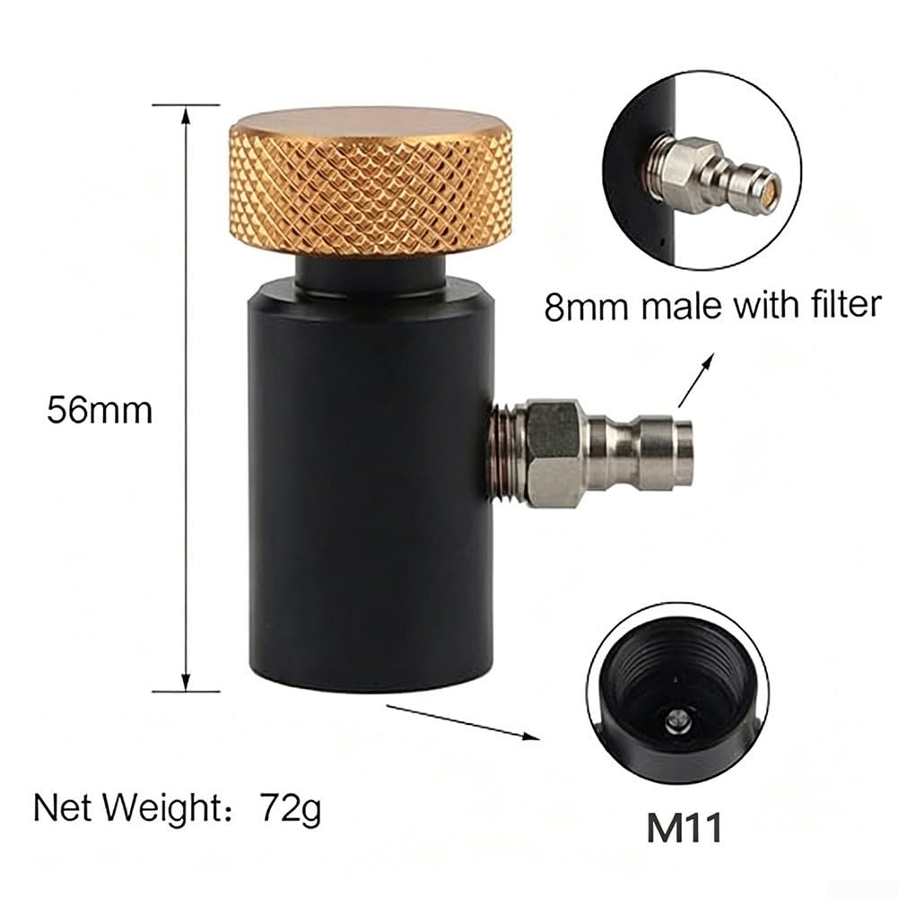 Adaptador Recarga Gas con para filtro Seguridad 11mm Adaptador