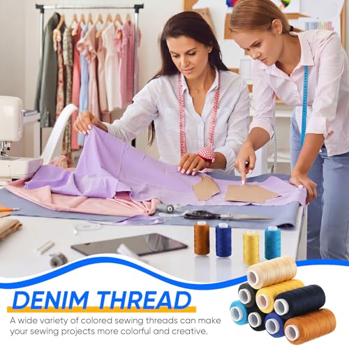Hilo de coser denim colores surtidos 8 pzas 150 m miniatura 6