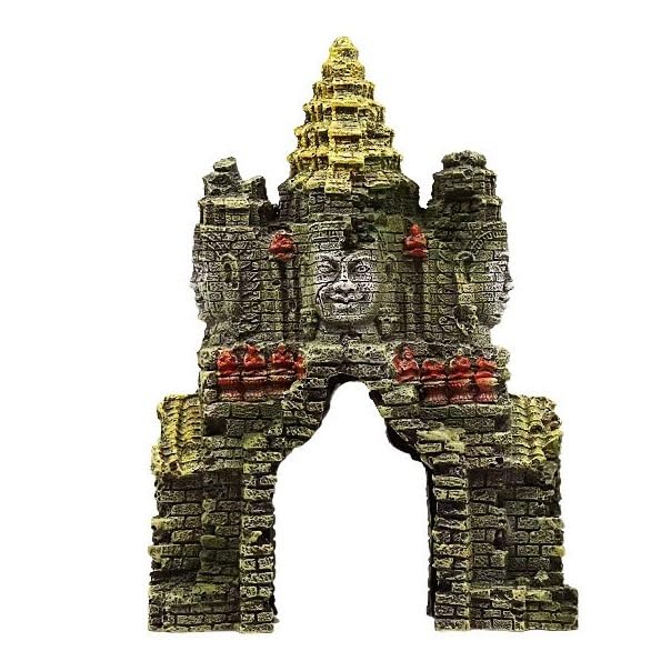 Grottes d aquarium 2 pcs et bouddha pour un decor d angle zen et naturel