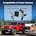 JDMEXEV 4-Pin Trailer Wiring Harness for Trailer Light Connect Compatible with 2015-2023 Jeep Renegade Replacement for 56274