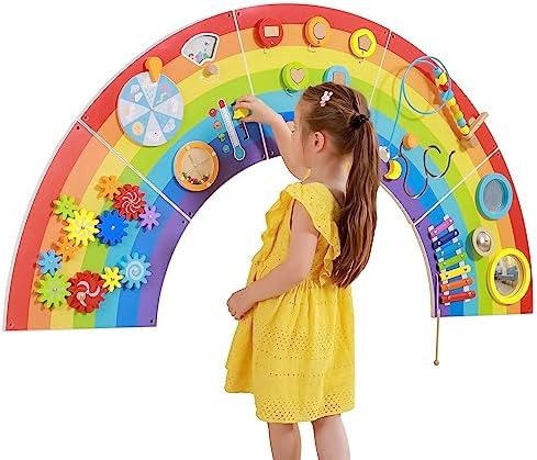 SPARK & WOW Rainbow Activity Wall Panels, Ages 18m+