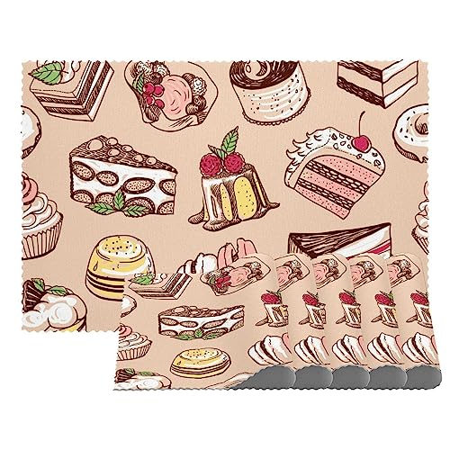 Set de table facile à nettoyer Sweet Cakes pour protéger des taches