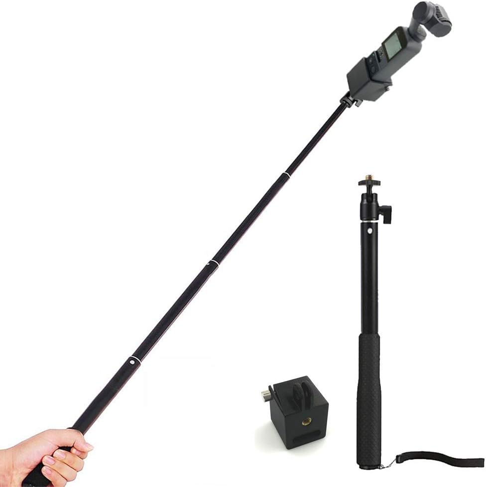 Honbobo Aluminum Alloy Selfie Stick Extension Rod for DJI Pocket 2/Osmo Pocket