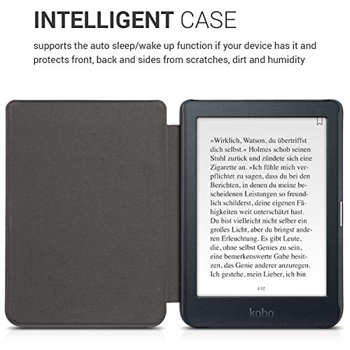 kwmobile hoes compatibel met Kobo Nia - Case voor e-reader in turquoise/blauw/zwart - Noorderlicht Hert - Image 5