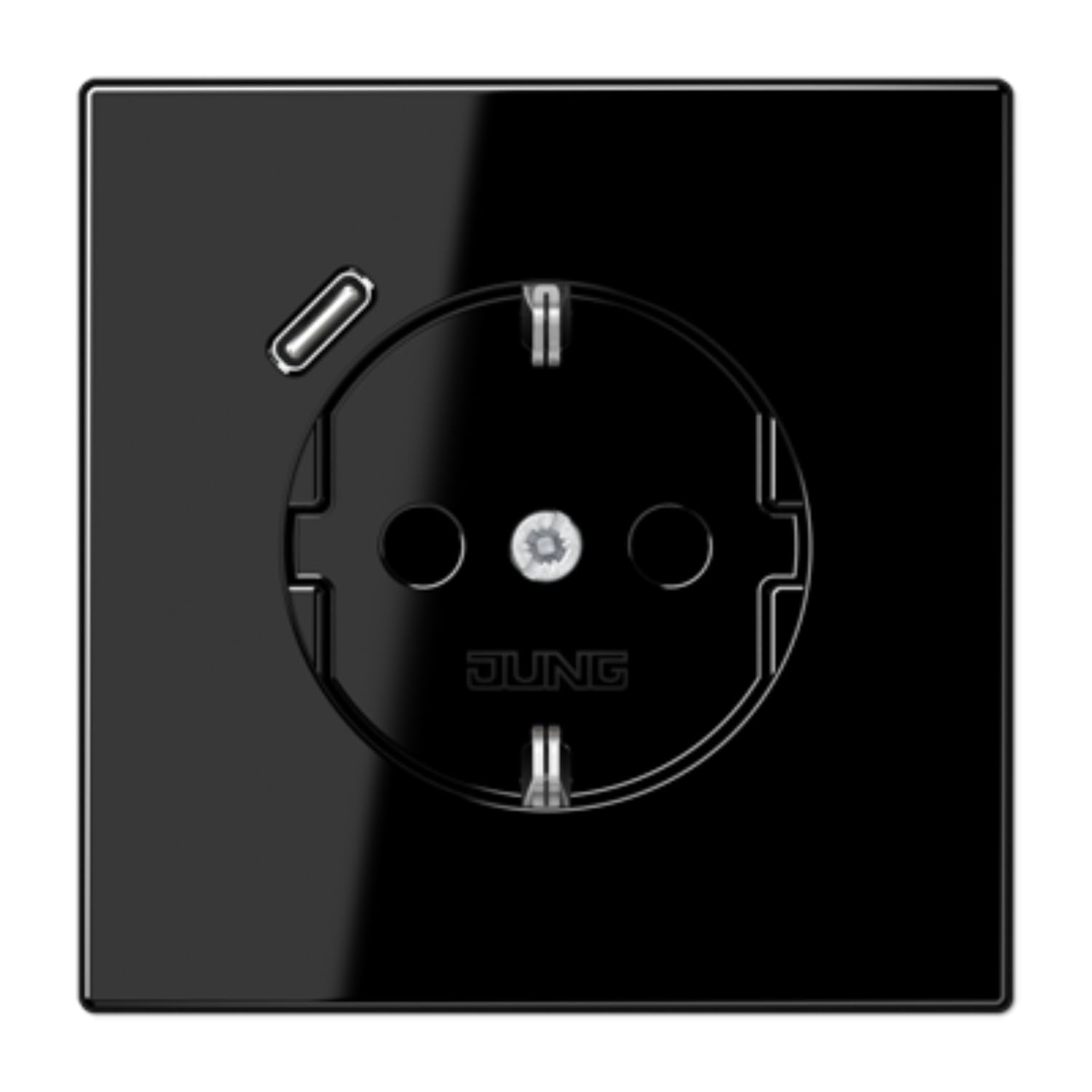 Prise USB-C SCHUKO JUNG LS Noir : fini les blocs chargeurs